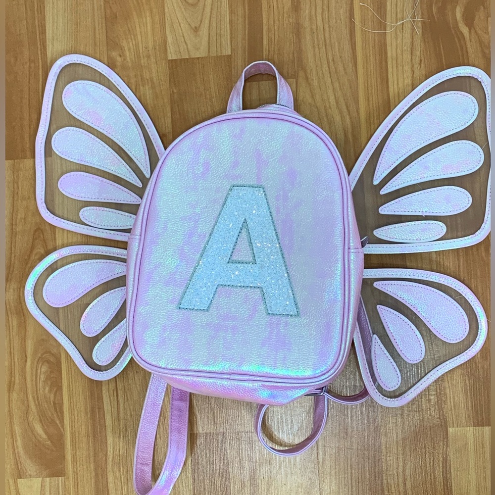 Justice Butterfly Bag with an “A”